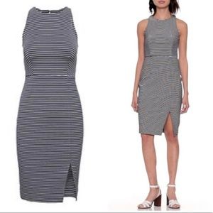 New! Banana Republic Striped Dress with front slit